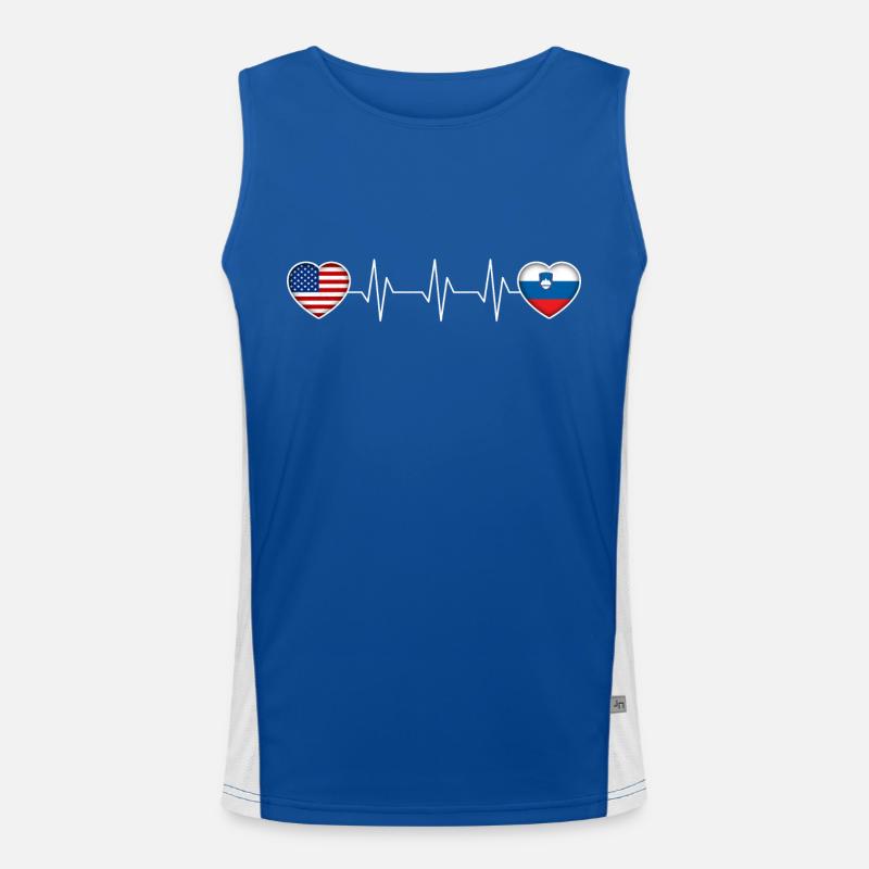 Slovenia Men's Functional Contrast Tank Top 