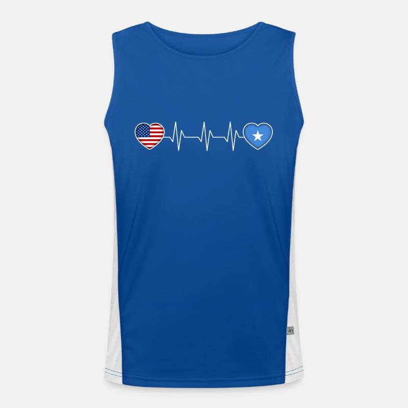 Somalia Funktionelles Kontrast-Tank Top für Männer 