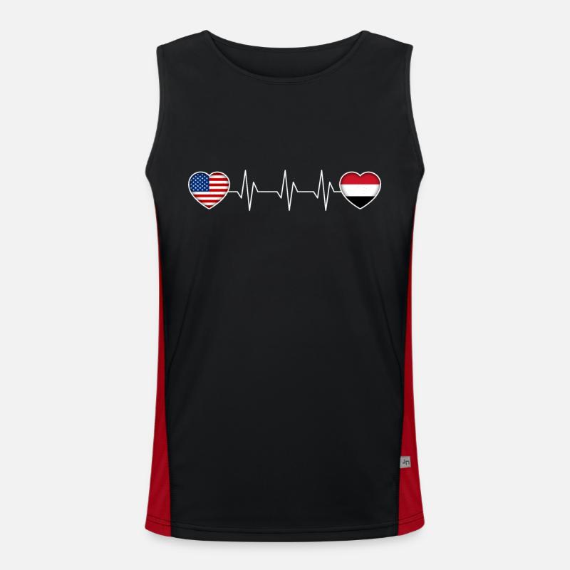 Yemen Men's Functional Contrast Tank Top 