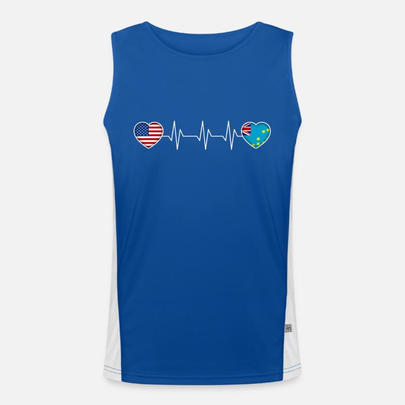 Tuvalu Funktionelles Kontrast-Tank Top für Männer 