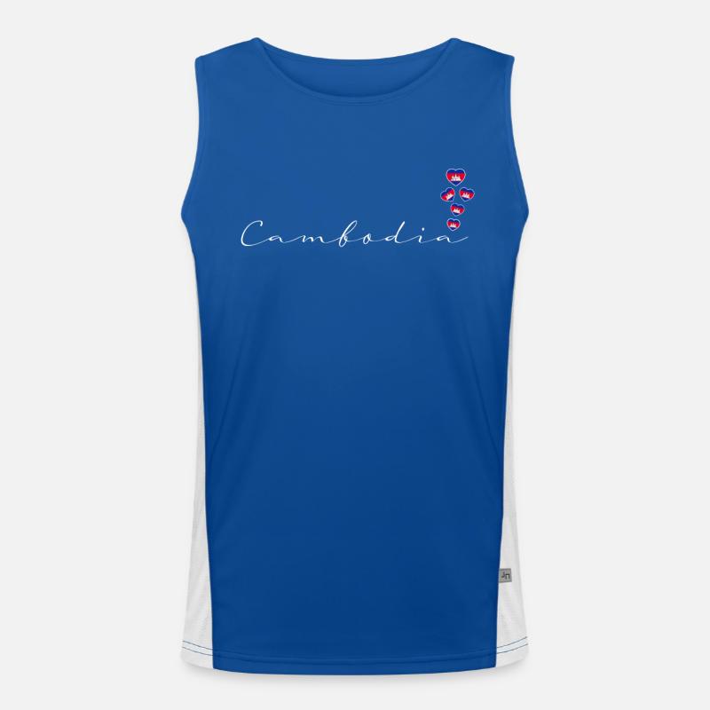 Cambodia Men's Functional Contrast Tank Top 