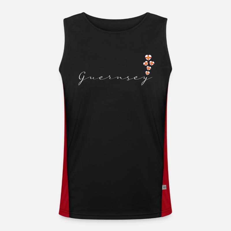 Guernsey Funktionelles Kontrast-Tank Top für Männer 