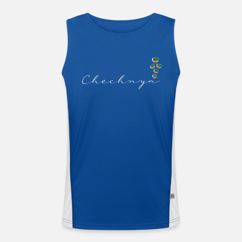 Tschetschenien Funktionelles Kontrast-Tank Top für Männer 