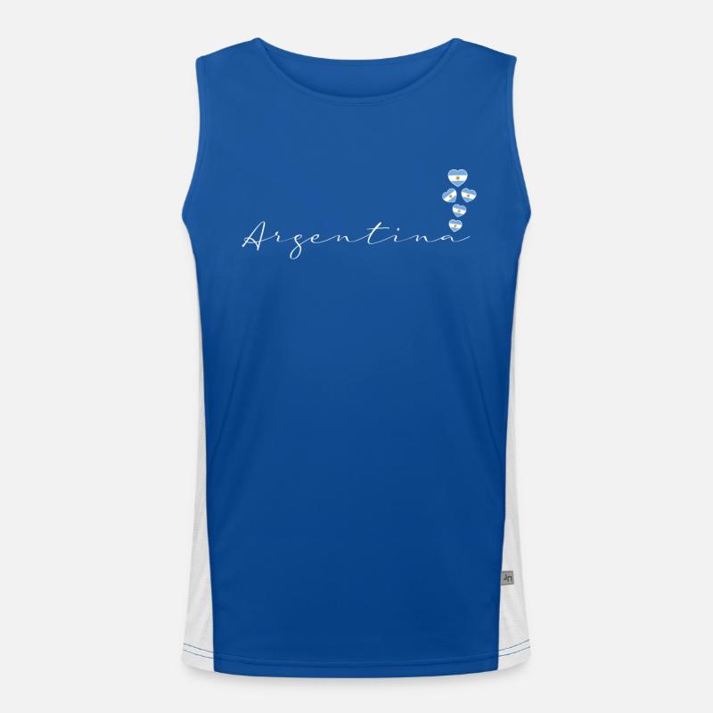 Argentinien Funktionelles Kontrast-Tank Top für Männer 