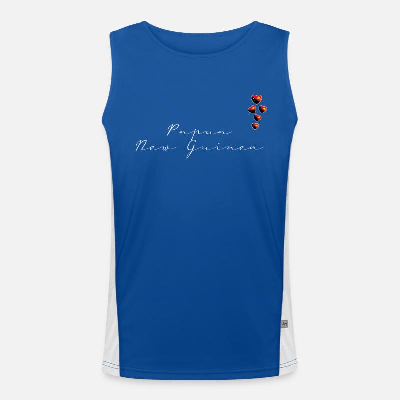 Papua-Neuguinea Funktionelles Kontrast-Tank Top für Männer 