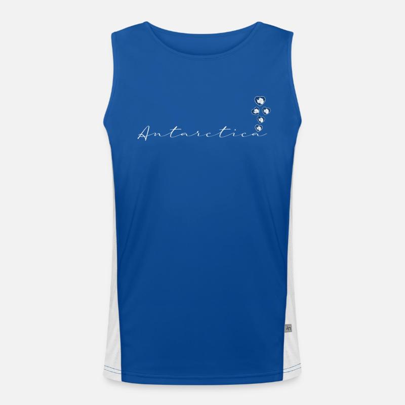 Antarktis Funktionelles Kontrast-Tank Top für Männer 
