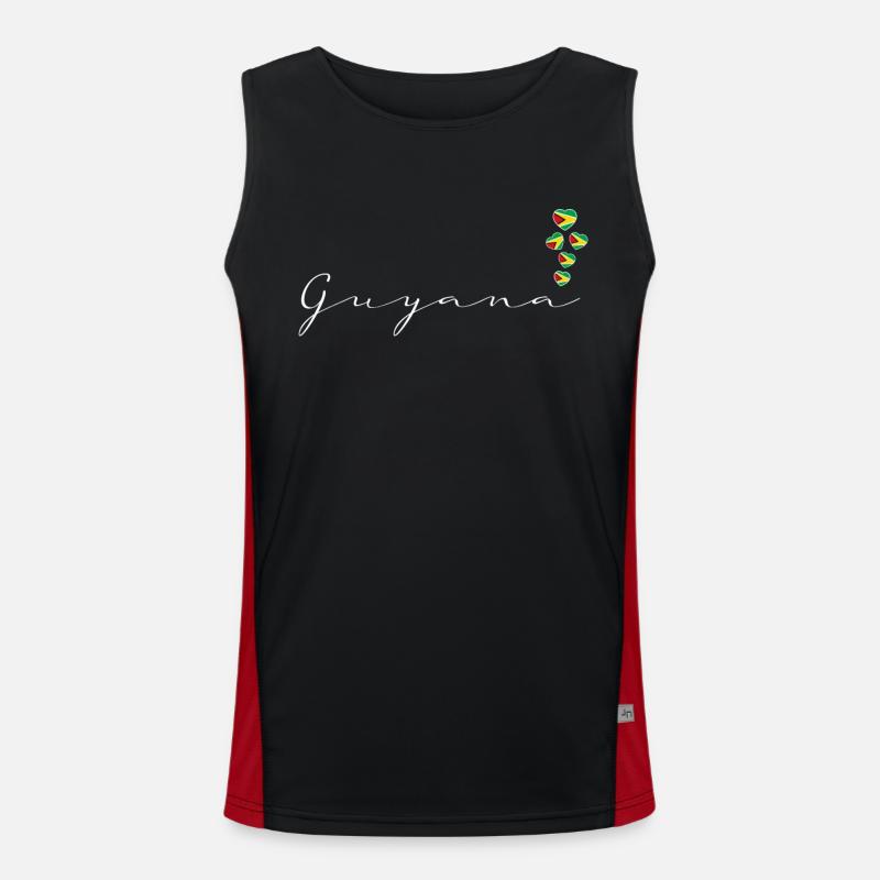 Guyana Funktionelles Kontrast-Tank Top für Männer 