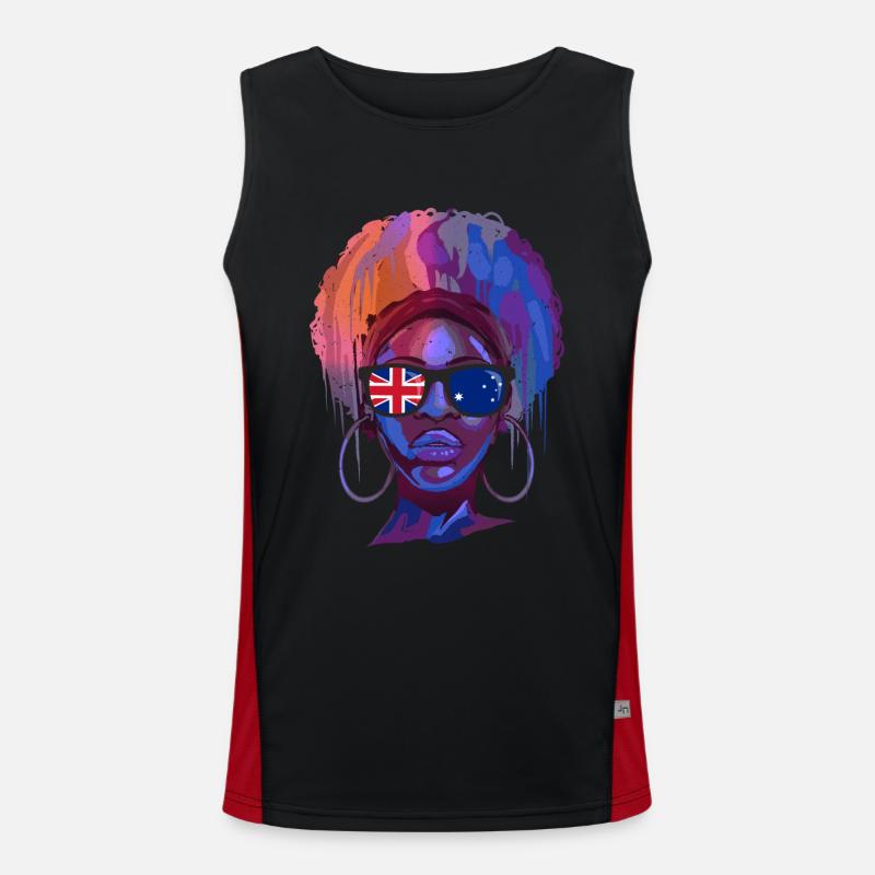 Australien Funktionelles Kontrast-Tank Top für Männer 