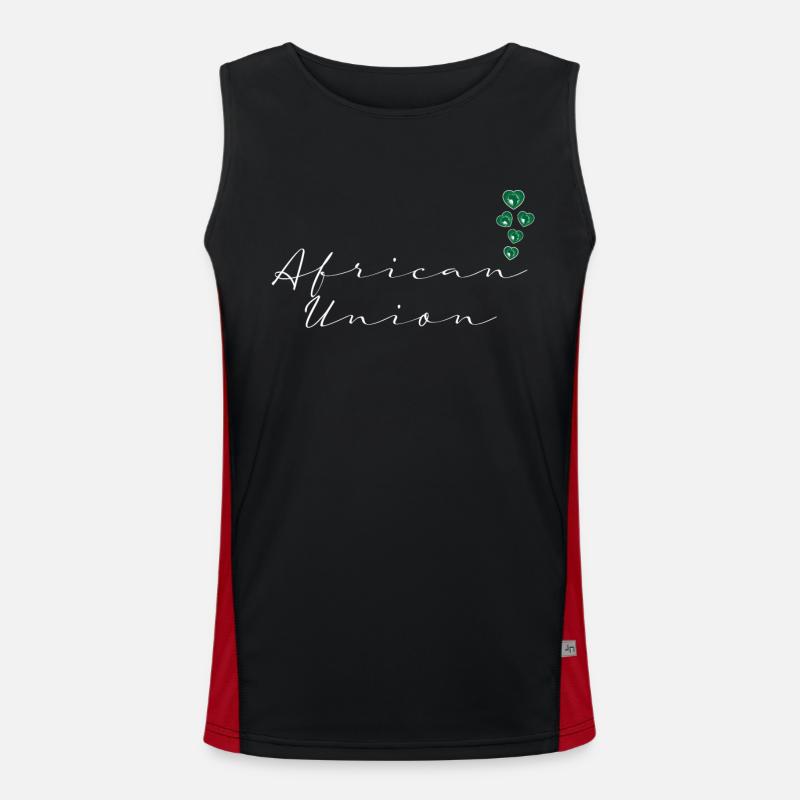 African Union Men's Functional Contrast Tank Top 