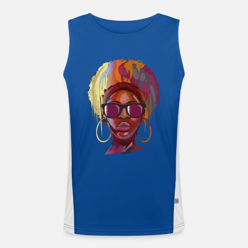Qatar Men's Functional Contrast Tank Top 