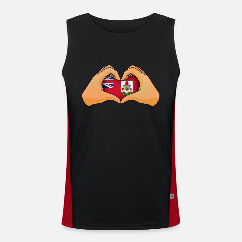 Bermuda Men's Functional Contrast Tank Top 