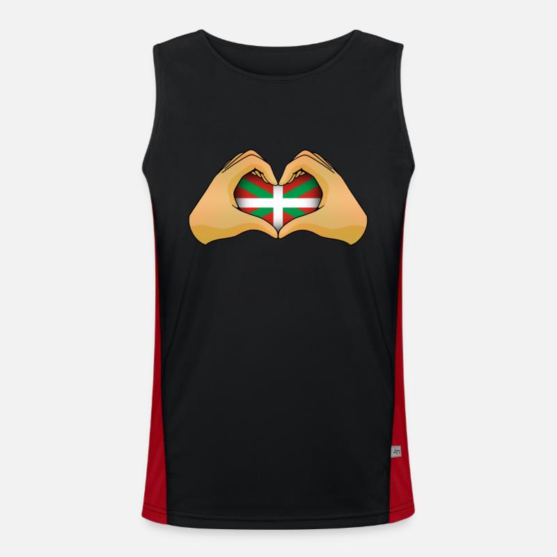 Basque Country Men's Functional Contrast Tank Top 