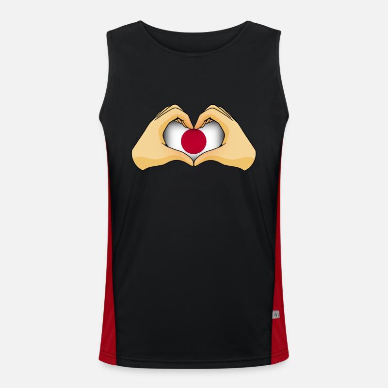 Japan Funktionelles Kontrast-Tank Top für Männer 