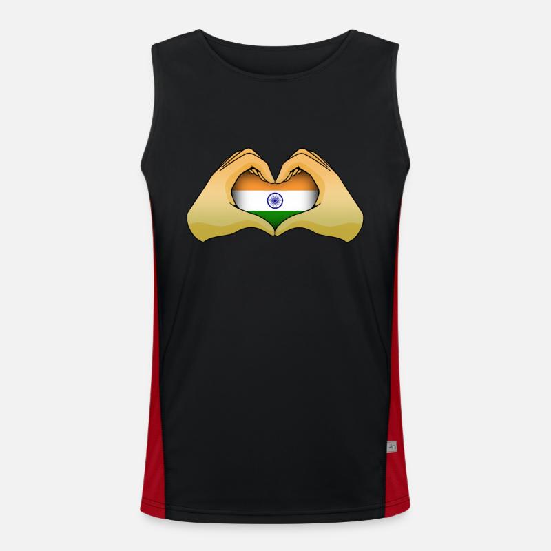 India Men's Functional Contrast Tank Top 