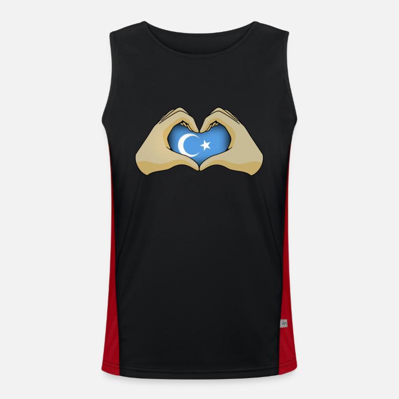 Uiguren Funktionelles Kontrast-Tank Top für Männer 