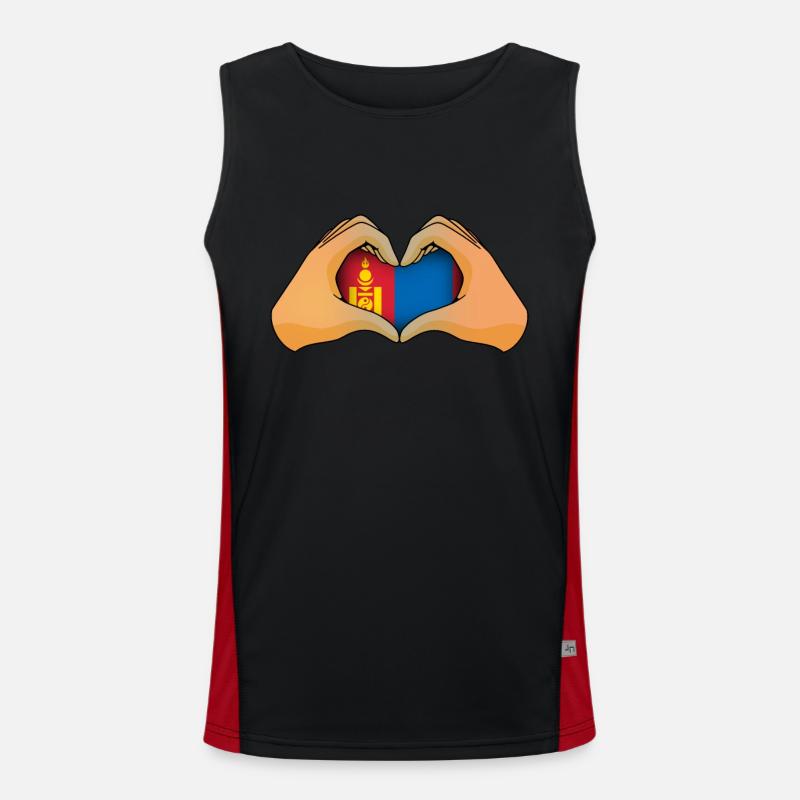 Mongolia Men's Functional Contrast Tank Top 