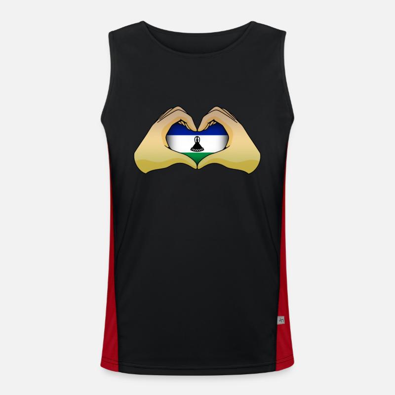 Lesotho Men's Functional Contrast Tank Top 