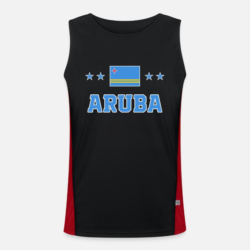 Aruba Funktionelles Kontrast-Tank Top für Männer 