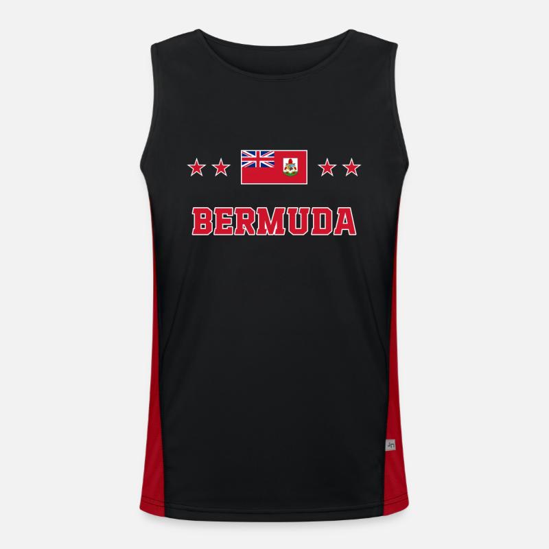 Bermuda Men's Functional Contrast Tank Top 
