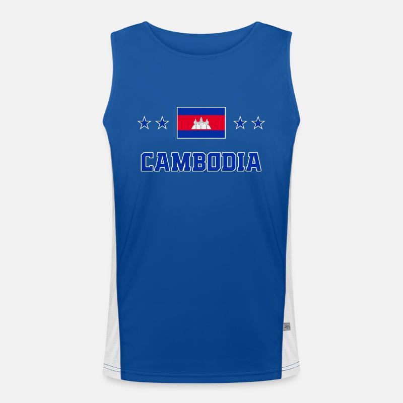 Cambodia Men's Functional Contrast Tank Top 