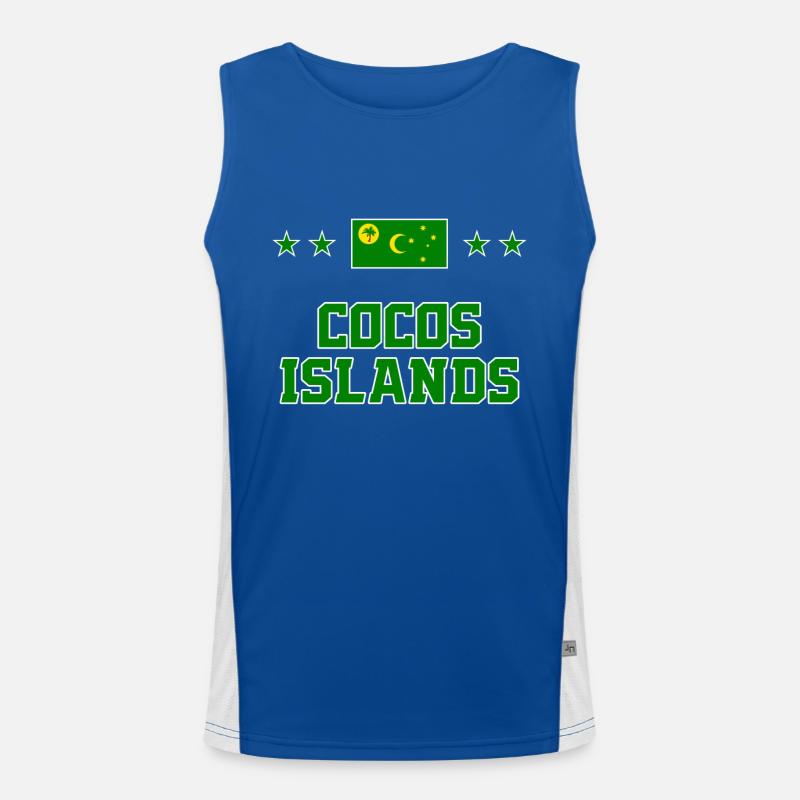 Cocos Islands Men's Functional Contrast Tank Top 