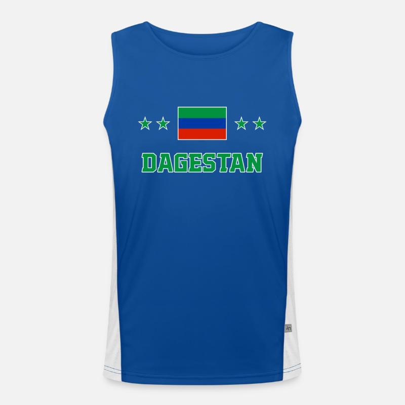 Dagestan Funktionelles Kontrast-Tank Top für Männer 