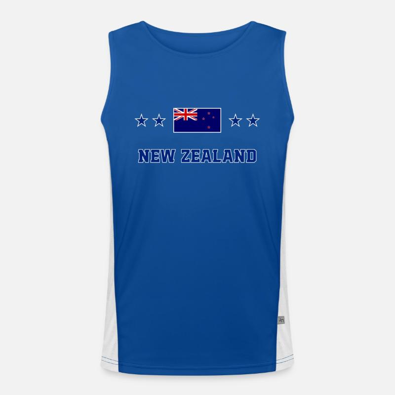 Neuseeland Funktionelles Kontrast-Tank Top für Männer 