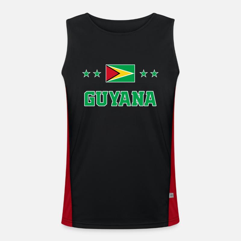 Guyana Funktionelles Kontrast-Tank Top für Männer 
