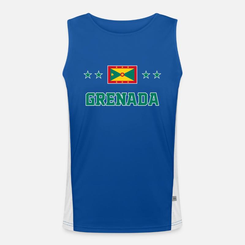 Grenada Funktionelles Kontrast-Tank Top für Männer 