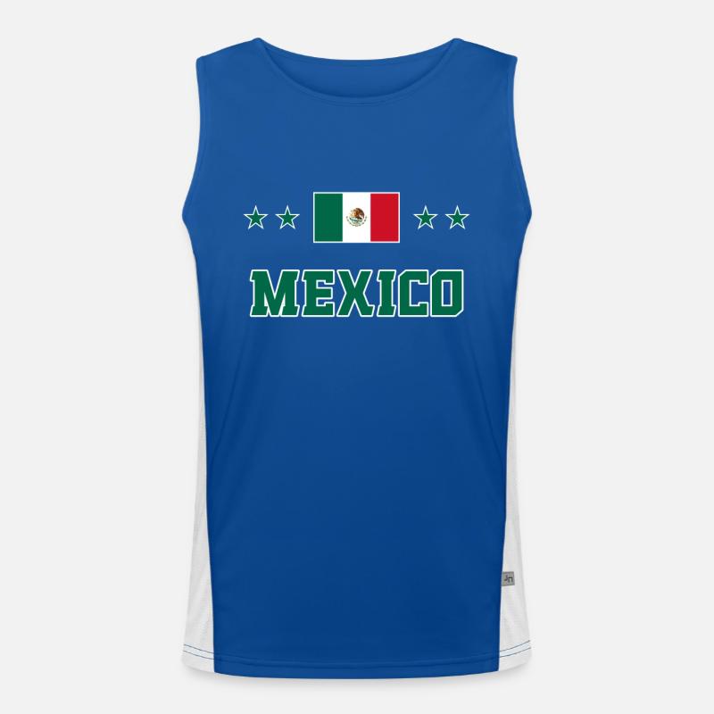 Mexiko Funktionelles Kontrast-Tank Top für Männer 