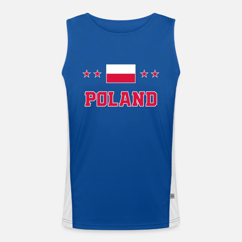 Poland Men's Functional Contrast Tank Top 