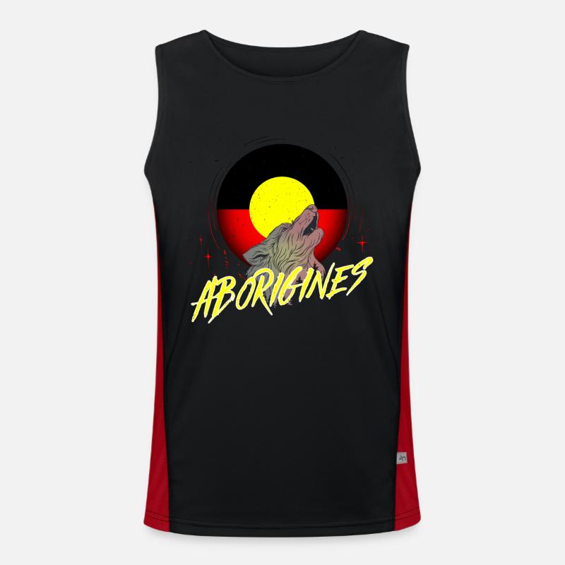 Aborigines Men's Functional Contrast Tank Top 