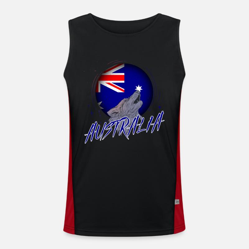 Australien Funktionelles Kontrast-Tank Top für Männer 