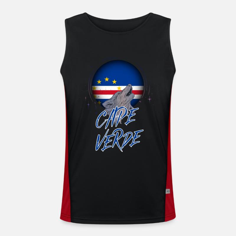 Kap Verde Funktionelles Kontrast-Tank Top für Männer 