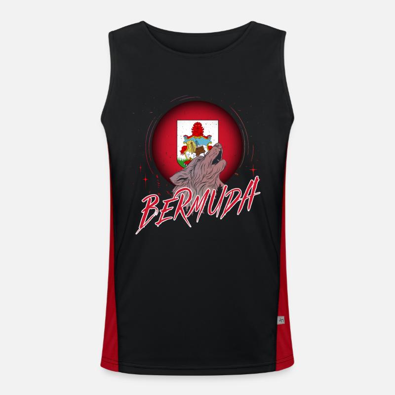 Bermuda Men's Functional Contrast Tank Top 