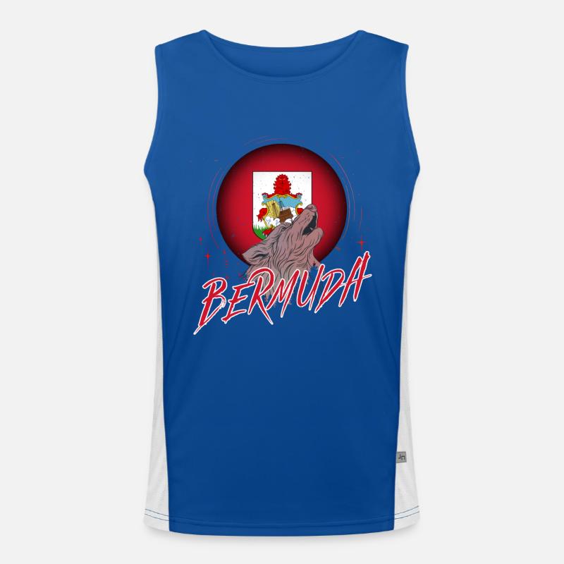 Bermuda Funktionelles Kontrast-Tank Top für Männer 