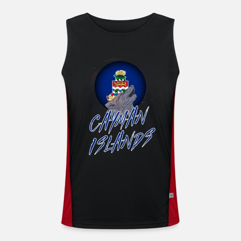 Kaimaninseln Funktionelles Kontrast-Tank Top für Männer 