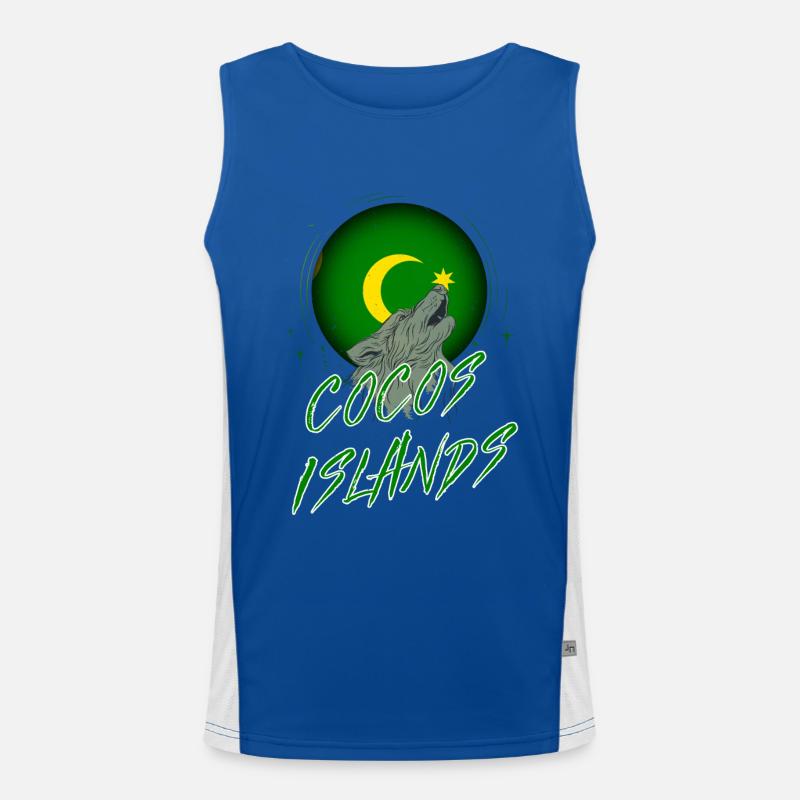 Cocos Islands Men's Functional Contrast Tank Top 