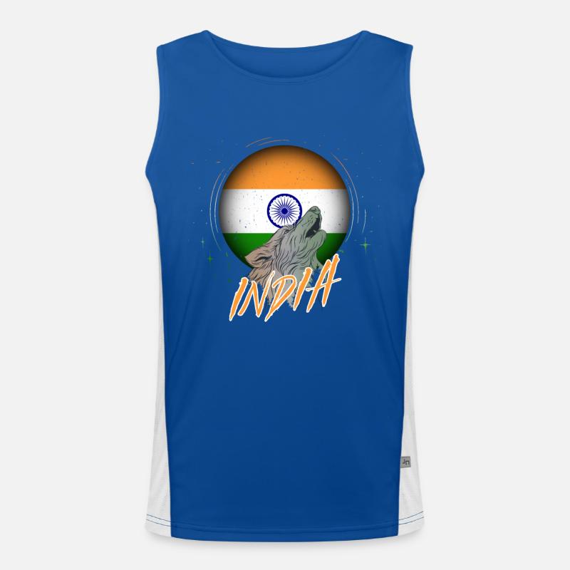 India Men's Functional Contrast Tank Top 