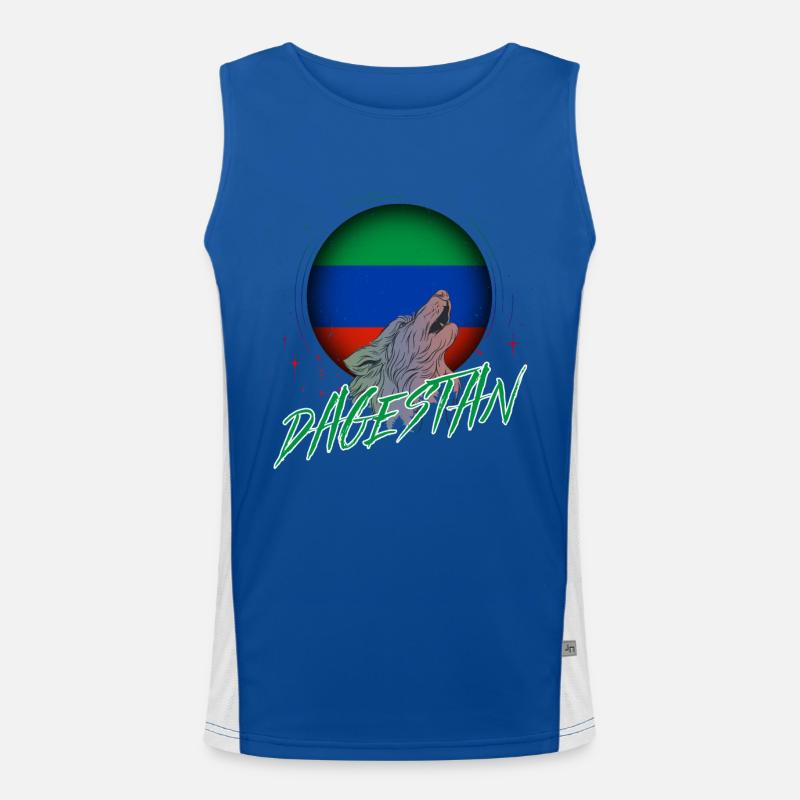Dagestan Funktionelles Kontrast-Tank Top für Männer 