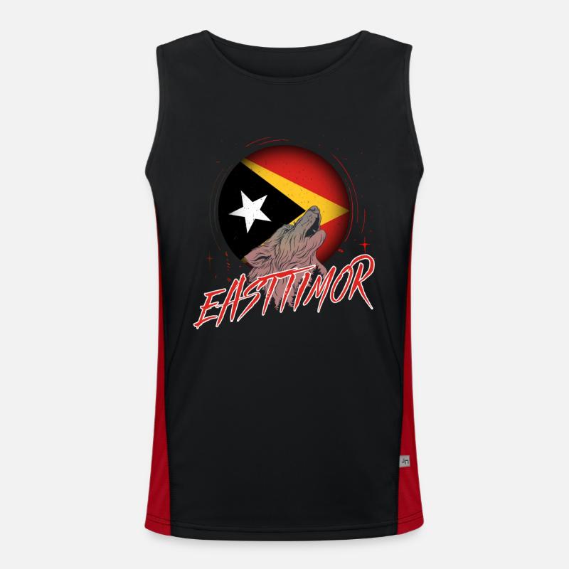 Osttimor Funktionelles Kontrast-Tank Top für Männer 