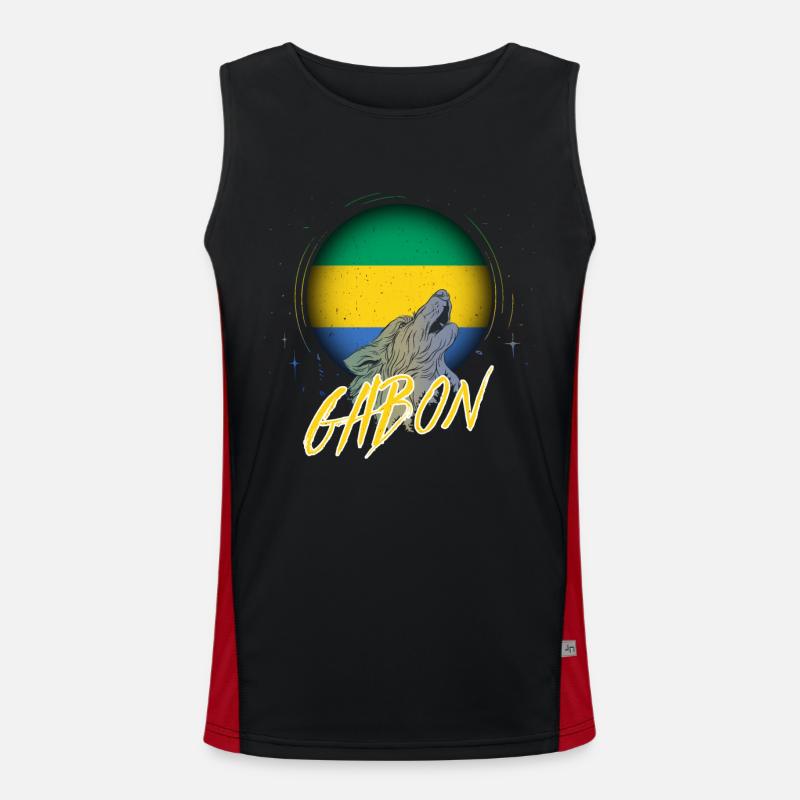 Gabun Funktionelles Kontrast-Tank Top für Männer 