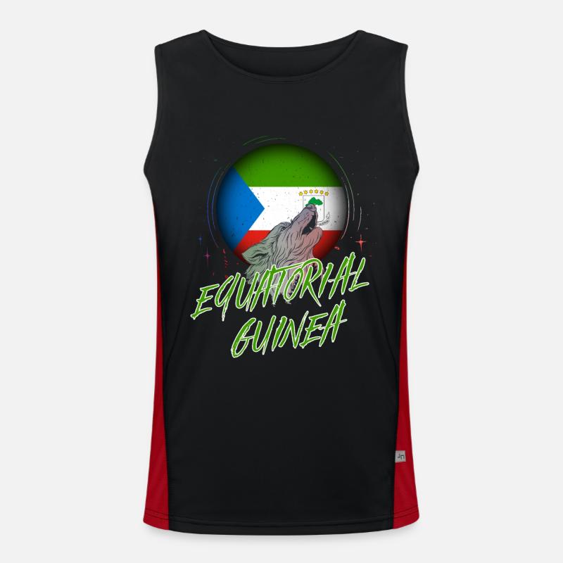 Äquatorialguinea Funktionelles Kontrast-Tank Top für Männer 