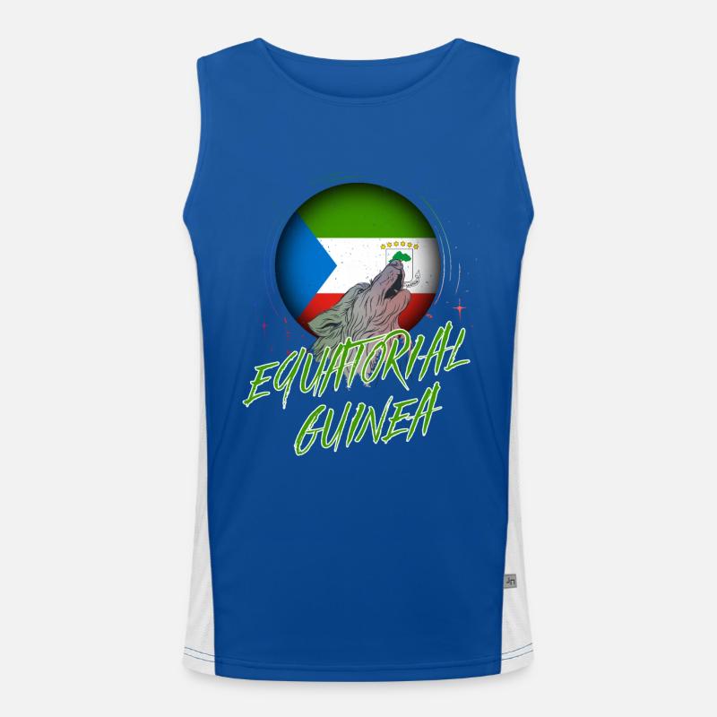 Äquatorialguinea Funktionelles Kontrast-Tank Top für Männer 