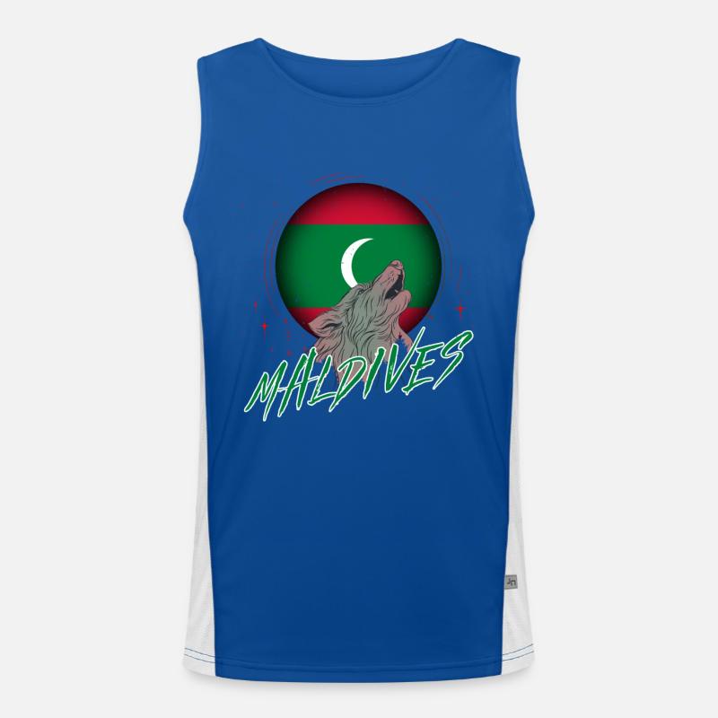 Malediven Funktionelles Kontrast-Tank Top für Männer 