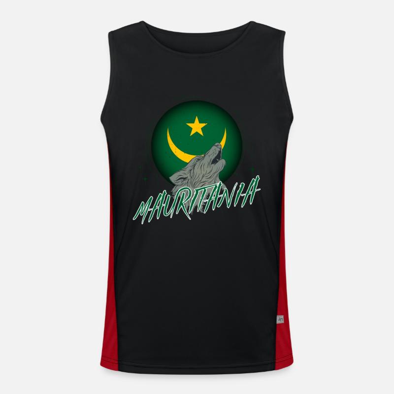Mauretanien Funktionelles Kontrast-Tank Top für Männer 