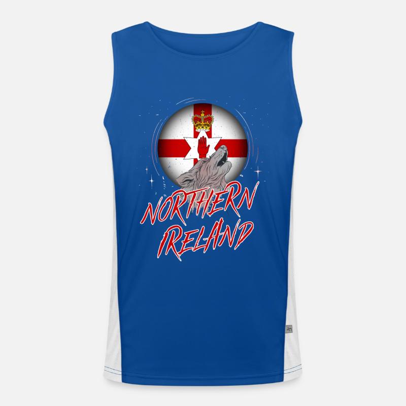 Nordirland Funktionelles Kontrast-Tank Top für Männer 