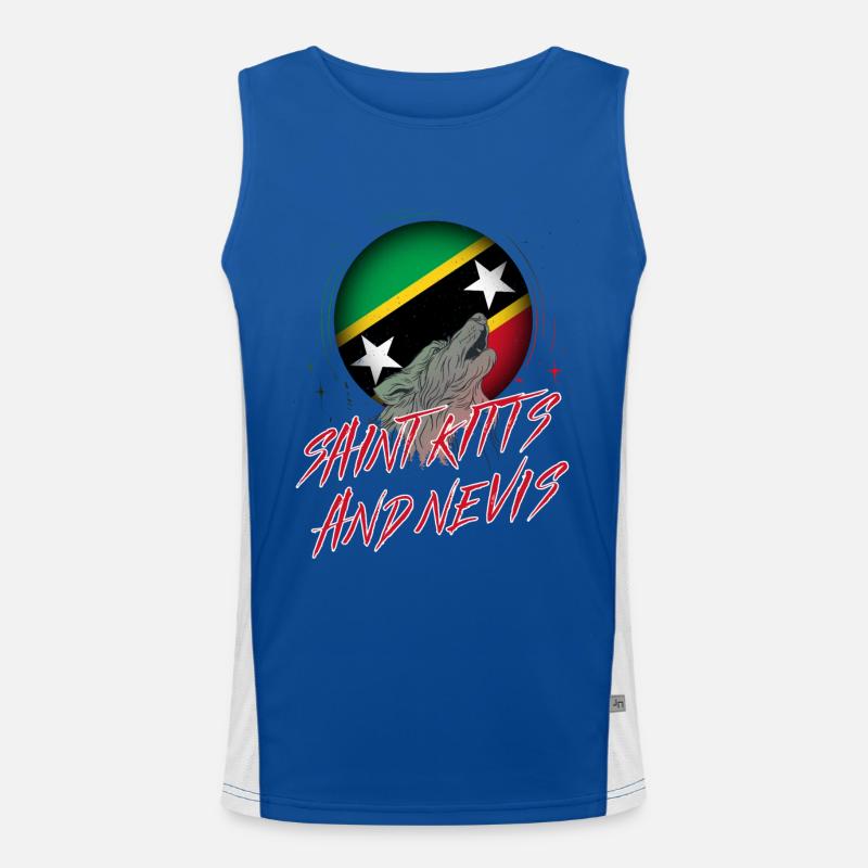 St. Kitts und Nevis Funktionelles Kontrast-Tank Top für Männer 