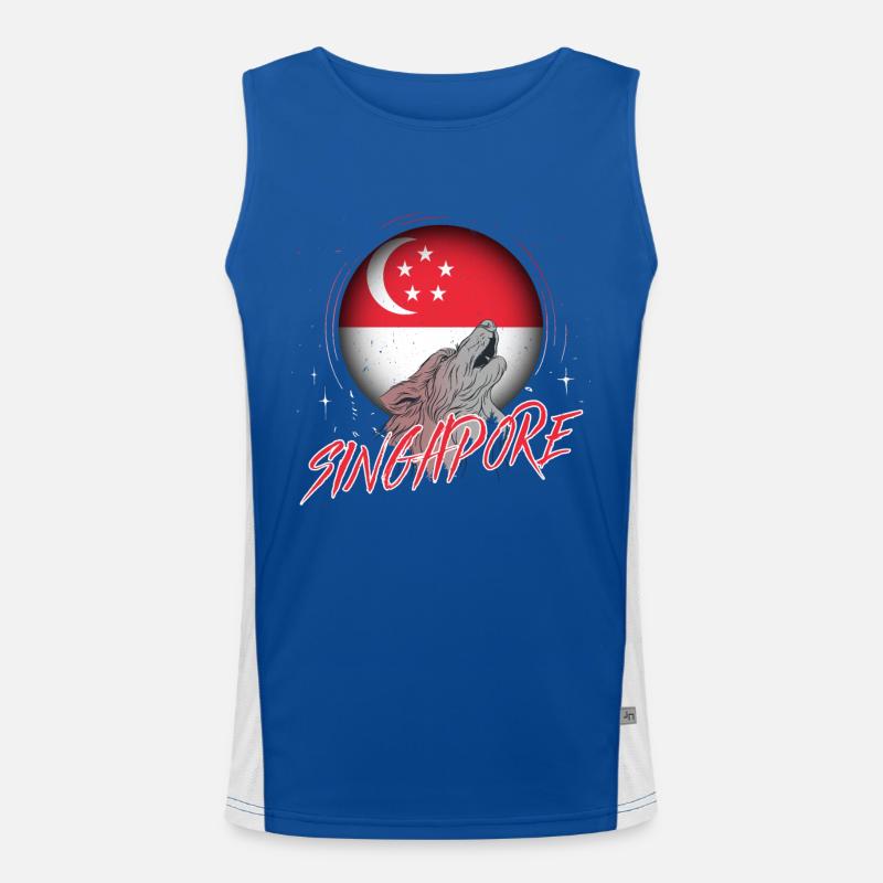 Singapore Men's Functional Contrast Tank Top 