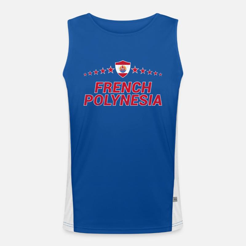 French Polynesia Men's Functional Contrast Tank Top 